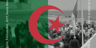 drapeau algerien surimposé à une photographie